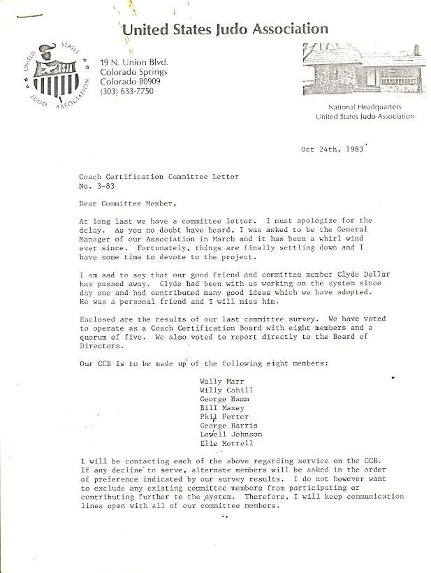 10/83 USJA Coach Newsletter